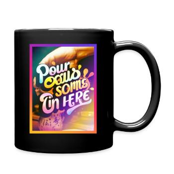 Mug embellir - Mug uni - noir - Droite