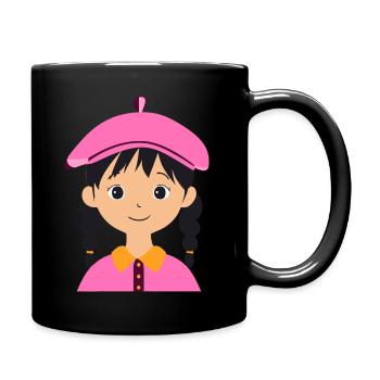 Back to School Back to School Schoolgirl - Full Colour Mug - black - Right
