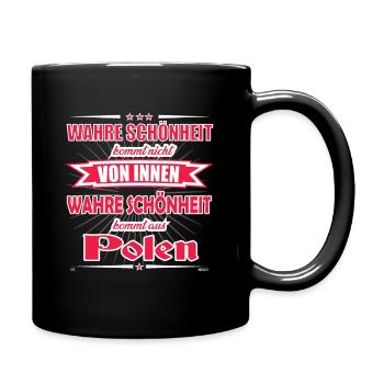 True beauty comes from Poland Design - Full Colour Mug - black - Right