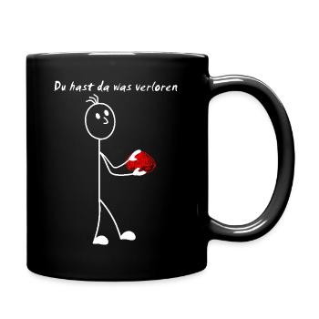 Bonhomme allumette - vous avez perdu quelque chose - BRAIN - Mug uni - noir - Droite