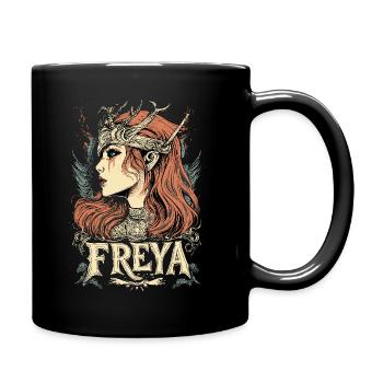 Freya Bouclier Jeune Fille Vikings Viking Odin Edda - Mug uni - noir - Droite