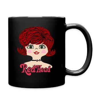 Rousse Rothaarig Vintage - Mug uni - noir - Droite
