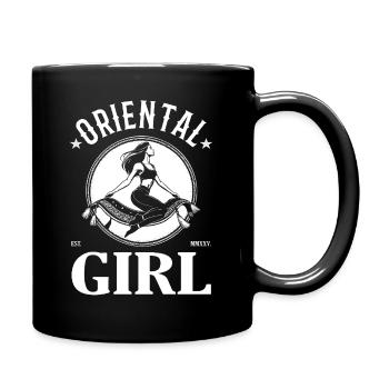 Oriental Girl – femme sur tapis volant - Mug uni - noir - Droite