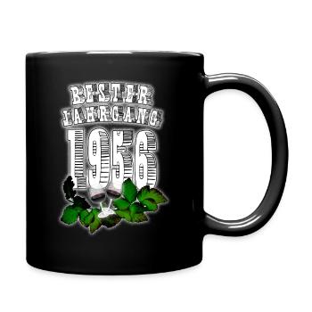Best Vintage: 1956, Year of Birth, Wine, Wine Glass - Full Colour Mug - black - Right