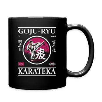 Goju-Ryu Karateka – Stärke trifft auf Gelassenheit - Tasse einfarbig - Schwarz - Rechts