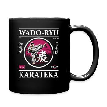 Wado-Ryu Karateka – Der Weg des Friedens - Tasse einfarbig - Schwarz - Rechts
