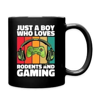 Gamer and Rodents: Video Games and Agile Adventure - Full Colour Mug - black - Right