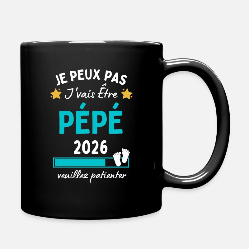 Je peux Pépé en 2026 Cadeau Futur Papy - Mug uni - noir