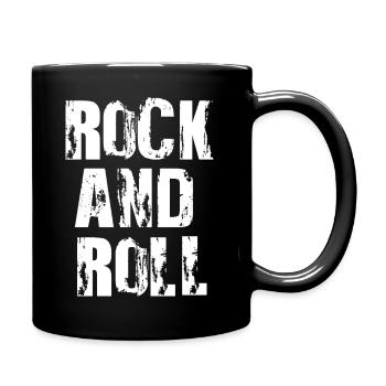 Rock'n'Roll-Logo-Design - Tasse einfarbig - Schwarz - Rechts