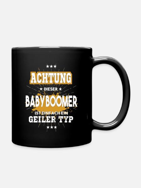 Achtung dieser Babyboomer einfach ein geiler Typ - Tasse einfarbig - Schwarz
