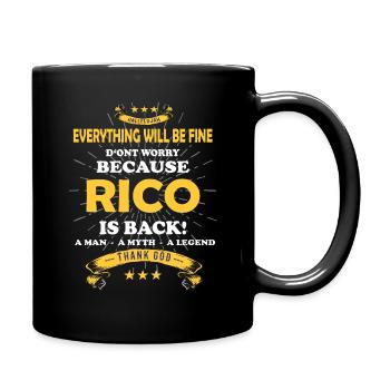 Tout ira bien Rico est de retour - Mug uni - noir - Droite