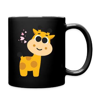 Giraffe - Full Colour Mug - black - Right