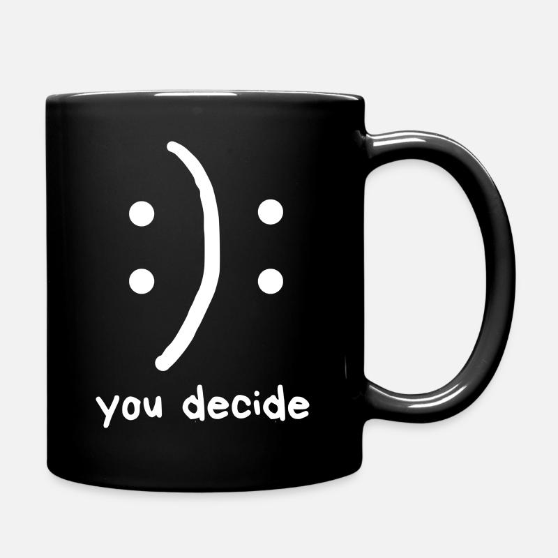 Sie entscheiden - Tasse einfarbig - Schwarz