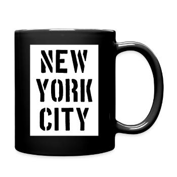 New York City - NYC - NY - Manhattan - Brooklyn - Mug uni - noir - Droite