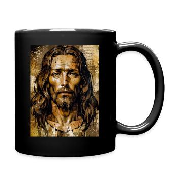 Der leidende Messias - Tasse einfarbig - Schwarz - Rechts
