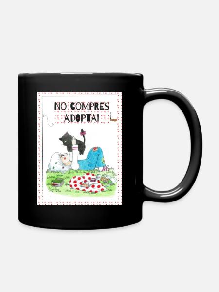 Adoptez une famille à fourrure - Mug uni - noir