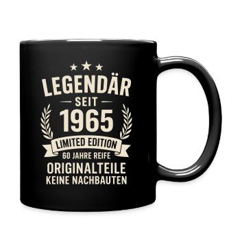 Legendär seit 1965 – Originalteile Vintage Shirt - Tasse einfarbig - Schwarz - Rechts