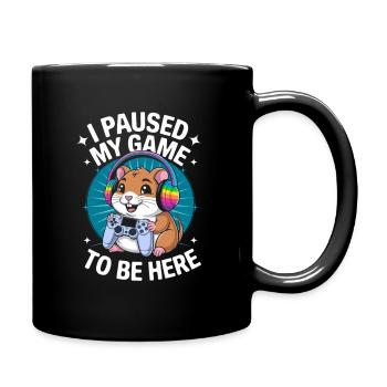 Break for you: Gamer Hamster! - Full Colour Mug - black - Right