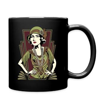 Flappers Girls VIVIAN - Full Colour Mug - black - Right