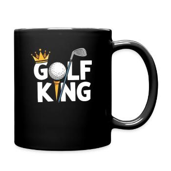 Lustige Golfspieler Vatertag Golf Liebhaber Jungen - Tasse einfarbig - Schwarz - Rechts
