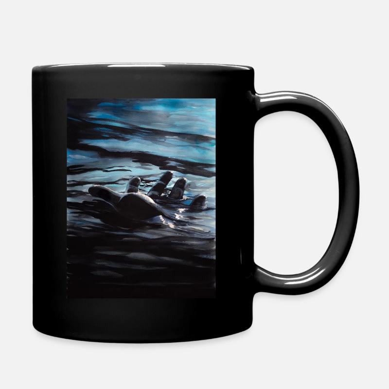 Give me your hand! - Tasse einfarbig - Schwarz