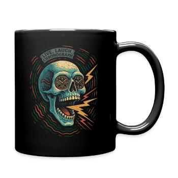 Live Laugh Chronograph - Tasse einfarbig - Schwarz - Rechts