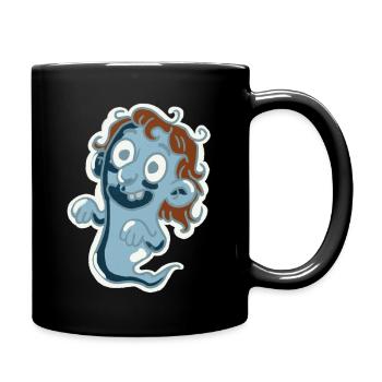 Nagelhaut der Geist - Tasse einfarbig - Schwarz - Rechts