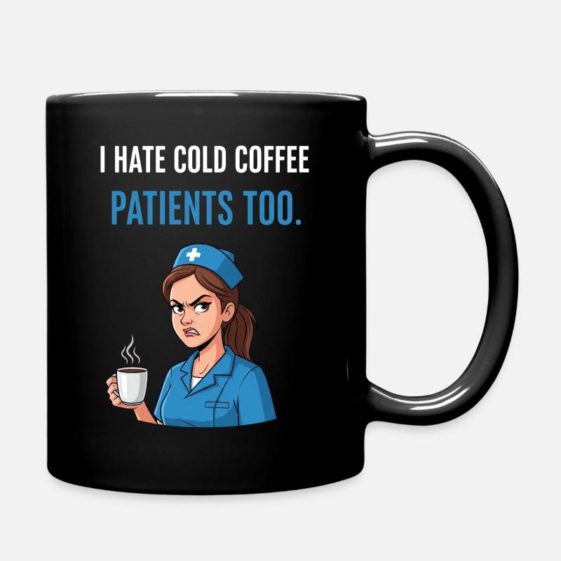 Infirmière Café Drôle - Mug uni - noir