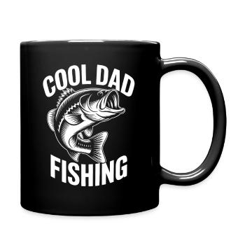 Motif de pêche cool pour papa - Mug uni - noir - Droite