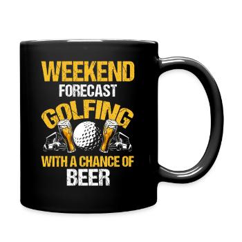 La vie consiste à être un père golfeur et à s'amuser - Mug uni - noir - Droite