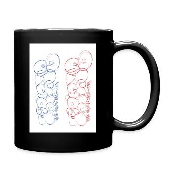 Paris. France. Europe. World. - Full Colour Mug - black - Right