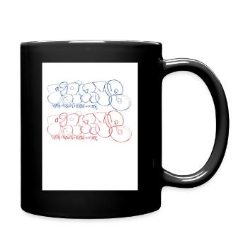 Artistic graffiti lettering Paris - Full Colour Mug - black - Right