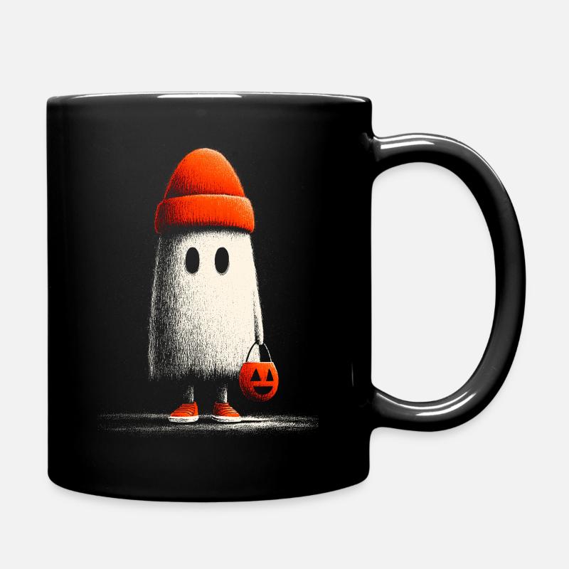 Beanie_Ghost - Tasse einfarbig - Schwarz