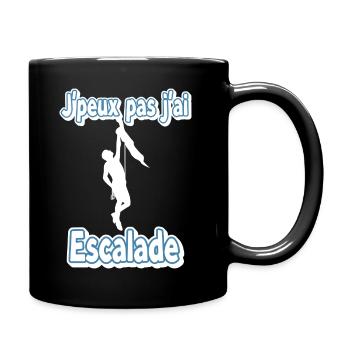 Humor climbing motivational design - Full Colour Mug - black - Right