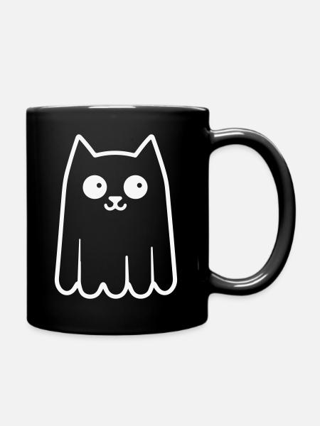 Chat fantôme - Mug uni - noir