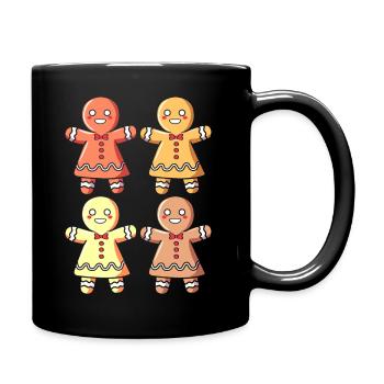 Équipe de filles de Noël - Mug uni - noir - Droite