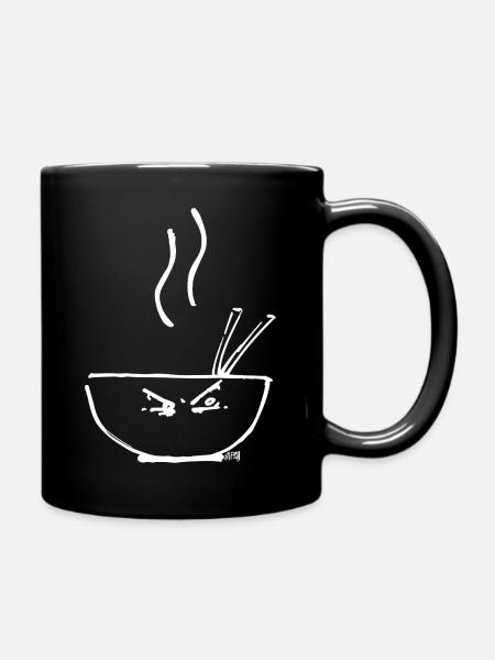 Heiße Suppe - Tasse einfarbig - Schwarz