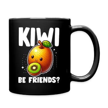 Kiwi Complice des Fruits - Mug uni - noir - Droite