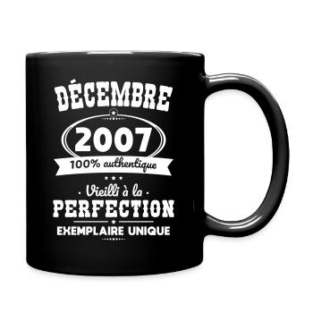 18th Birthday - December 2007 Perfection - Full Colour Mug - black - Right