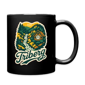 Triberg Wasserfälle Schwarzwald - Tasse einfarbig - Schwarz - Rechts
