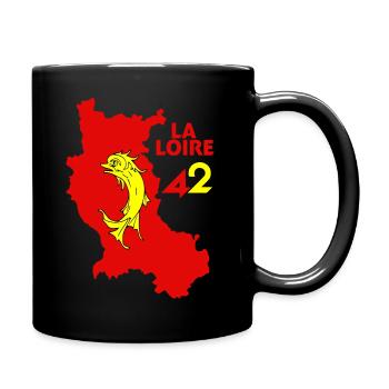 Die Loire 42 - Tasse einfarbig - Schwarz - Rechts