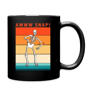 Fracture du bras Fracture osseuse du squelette d’Halloween - Mug uni - noir - Droite