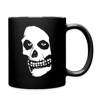 Halloween Horror Schädel - Tasse einfarbig - Schwarz - Rechts