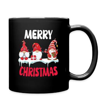 Troupe de Noël Gnome - Mug uni - noir - Droite