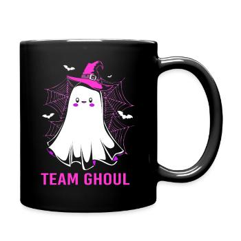 Halloween Gender Reveal Team Girl - Tasse einfarbig - Schwarz - Rechts