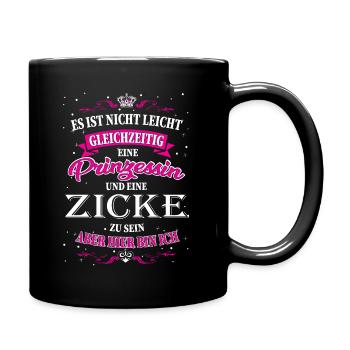Lustiges Zicken Design - Full Colour Mug - black - Right