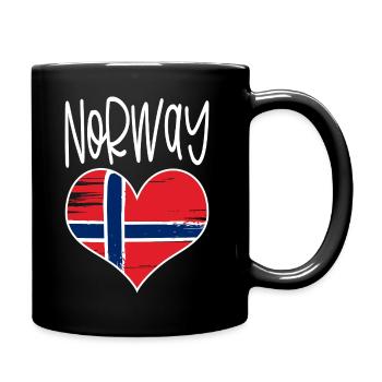 Norway - Full Colour Mug - black - Right
