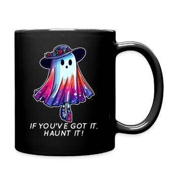 Fantôme Arc-en-Ciel Couture - Mug uni - noir - Droite