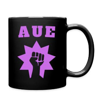 Aue - Tasse einfarbig - Schwarz - Rechts