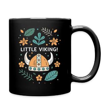 Petit Viking Floral - Mug uni - noir - Droite